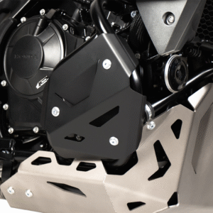 MIẾNG BẢO VỆ LỐC NỒI HEPCO & BECKER - HEAT PROTECTION PLATE - BLACK - HONDA XL750 TRANSALP