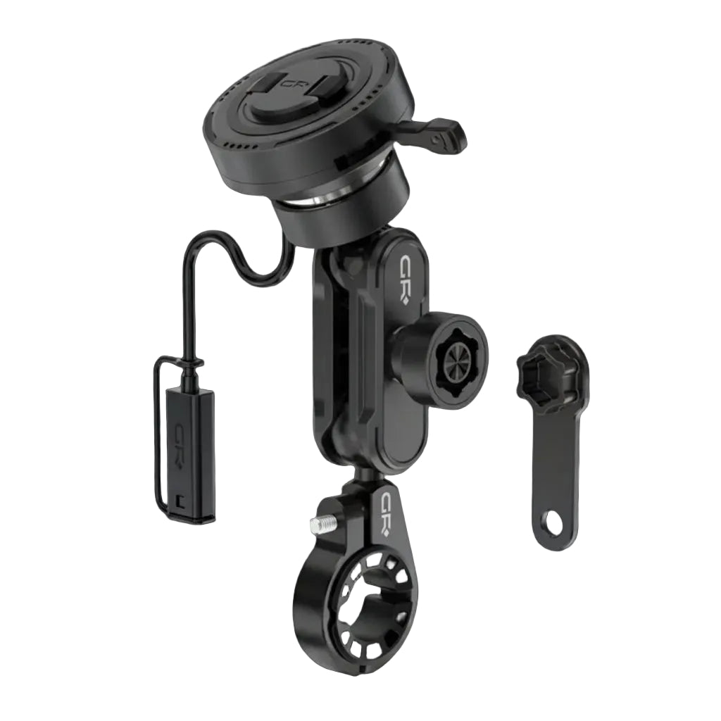 GIÁ ĐỠ ĐIỆN THOẠI GRXPLORE MW60-L ANTI-THEFT WIRELESS CHARGING HANDLEBAR MOUNT